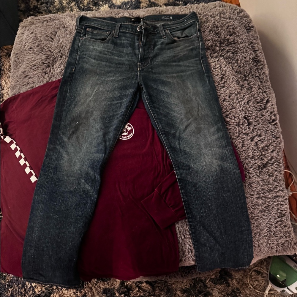 Madewell slim blue jeans